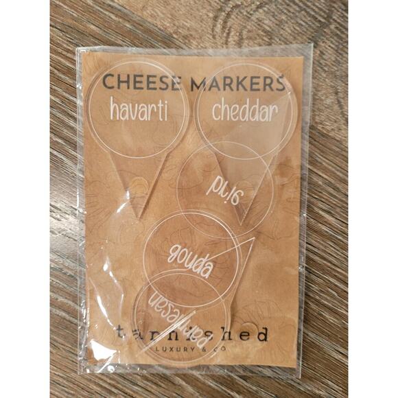 Cheese‎ signs markers for charcuterie board parmesan, Harvard, cheddar #7 - Picture 1 of 2